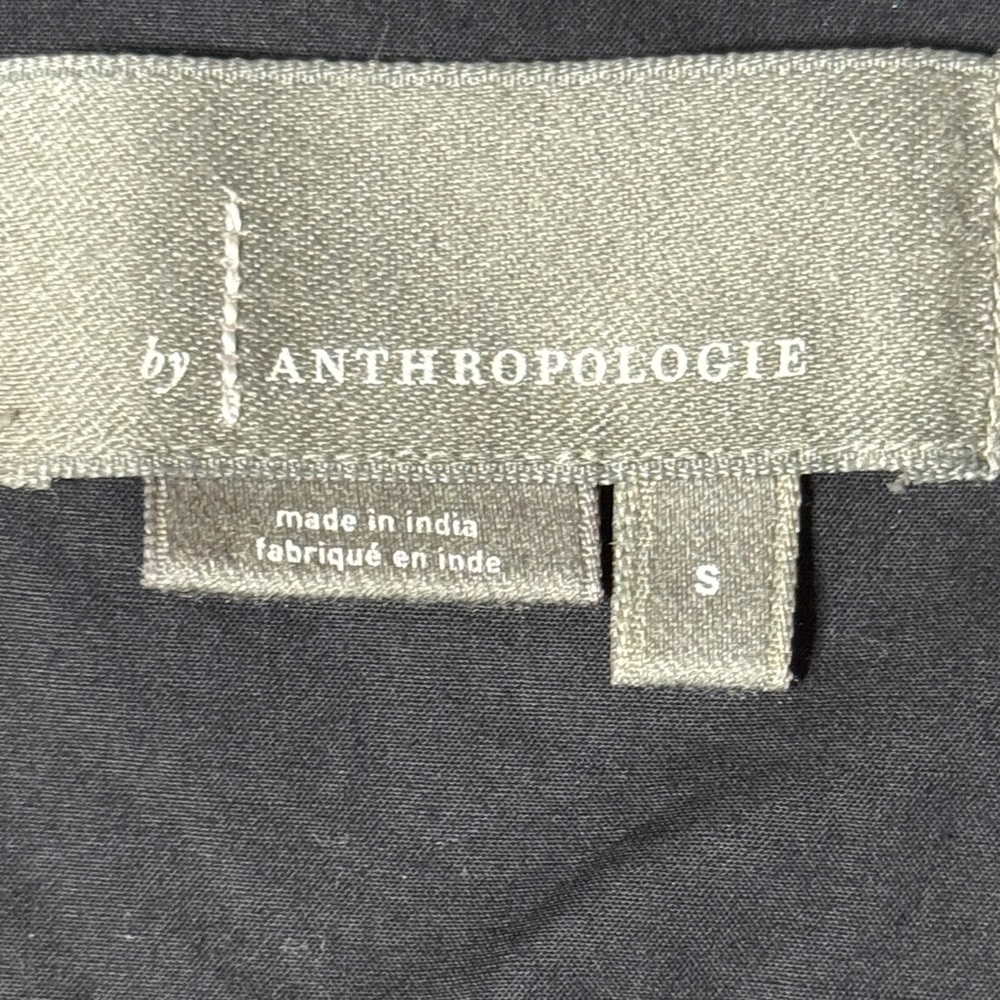 ANTHROPOLOGIE BLACK SOMERSET SHORT SLEEVE MAXI DRESS - Picture 12 of 13